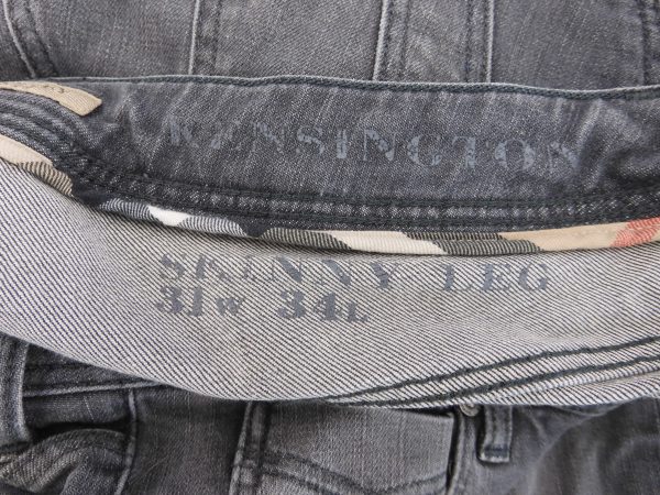 Burberry Brit, Grey Jeans, Size 31W - 34L - Image 5