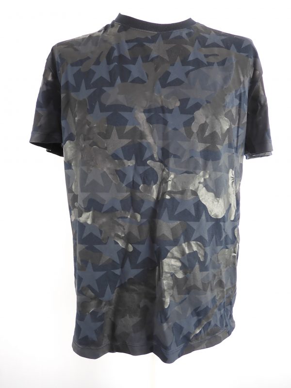 Valentino Camouflage Rockstud T-Shirt, Size M
