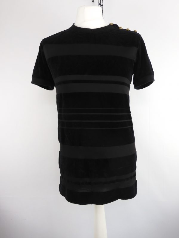 Balmain Black T-Shirt, Size M
