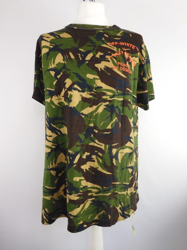 Off-White c/o Virgil Abloh Camouflage T-Shirt, Size M.