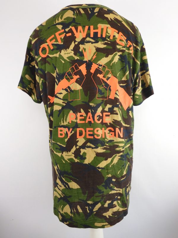 Off-White c/o Virgil Abloh Camouflage T-Shirt, Size M. - Image 5