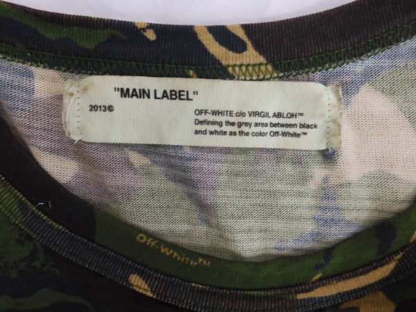 Off-White c/o Virgil Abloh Camouflage T-Shirt, Size M. - Image 7