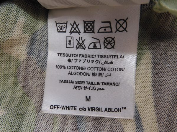 Off-White c/o Virgil Abloh Camouflage T-Shirt, Size M. - Image 9