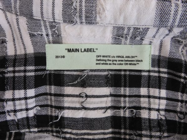 Off-White c/o Virgil Abloh Check Shirt, Size L. - Image 6