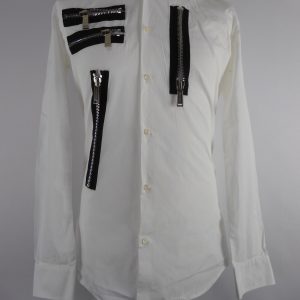 Dsquared2 White Zip Shirt, Size 48