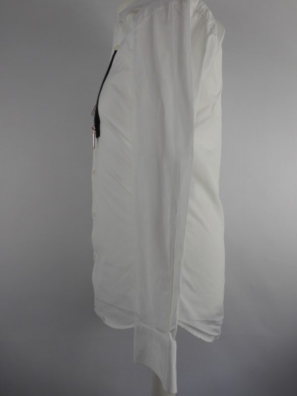 Dsquared2 White Zip Shirt, Size 48 - Image 5