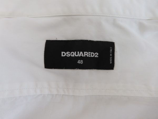 Dsquared2 White Zip Shirt, Size 48 - Image 6