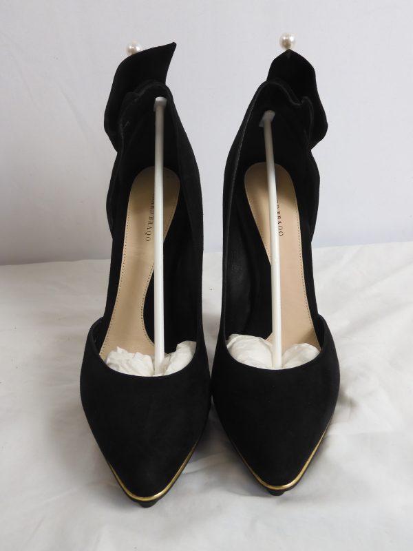 RARE Richard Braqo Benedetta Camoscio Nero, Size 39 (6) RRP - Image 3