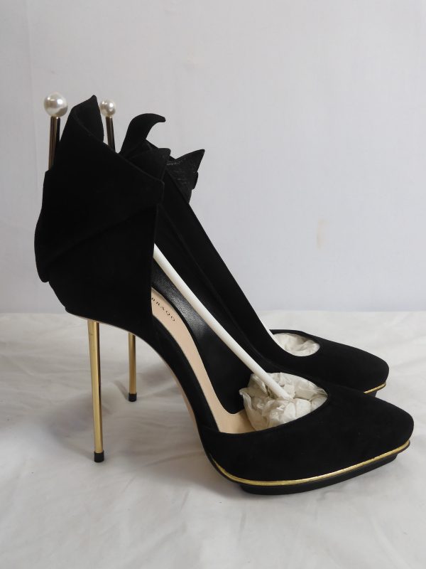RARE Richard Braqo Benedetta Camoscio Nero, Size 39 (6) RRP - Image 4