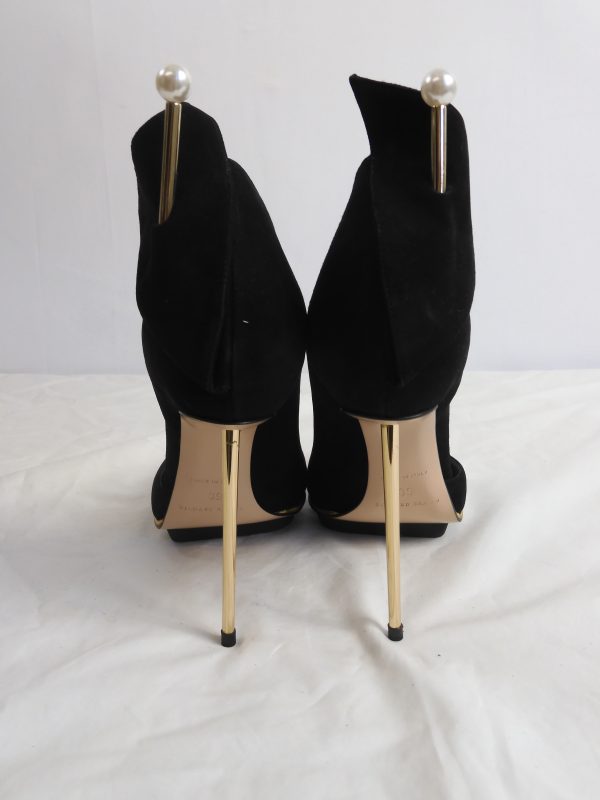 RARE Richard Braqo Benedetta Camoscio Nero, Size 39 (6) RRP - Image 5