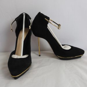 RARE Richard Braqo Coralle Camoscio Nero, Size 37.5 (4.5). RRP 490€