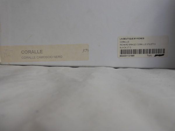 RARE Richard Braqo Coralle Camoscio Nero, Size 37.5 (4.5). RRP 490€ - Image 7