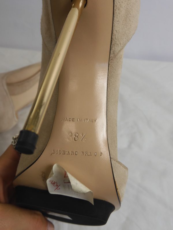 RARE Richard Braqo Coralle Nude, Size 38.5 (5.5) RRP 490€ - Image 6