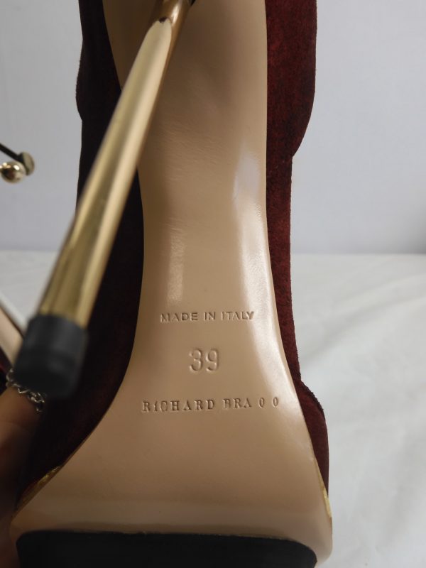RARE Richard Braqo Coralle Rosso, Size 39 (6) RRP 490€ - Image 6