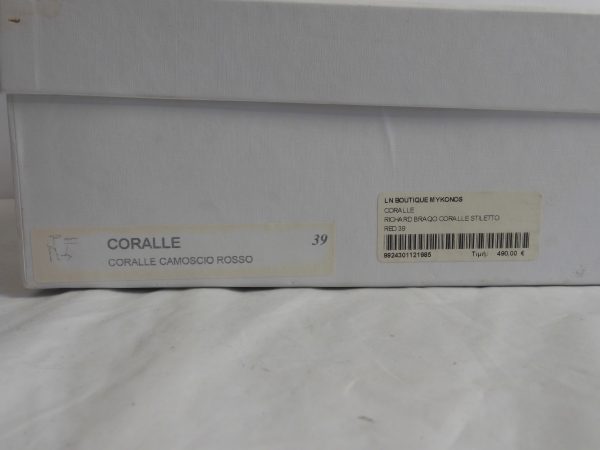 RARE Richard Braqo Coralle Rosso, Size 39 (6) RRP 490€ - Image 7