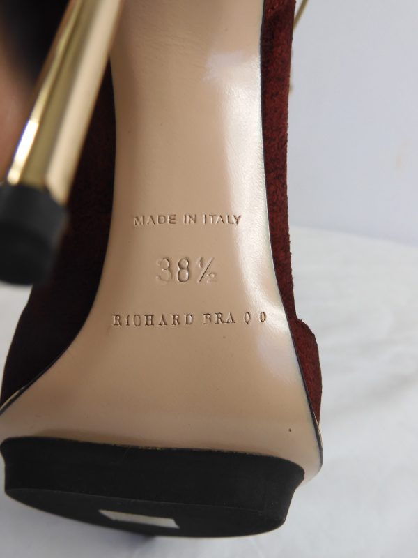 RARE Richard Braqo Coralle Rosso, Size 38.5 (5.5) RRP 490€ - Image 6