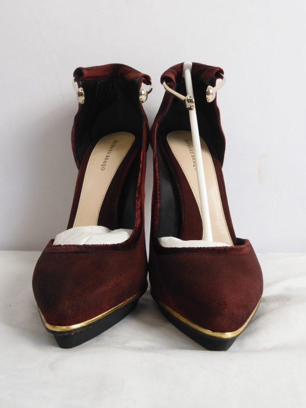 RARE Richard Braqo Coralle Rosso, Size 39.5 (6.5) - Image 3