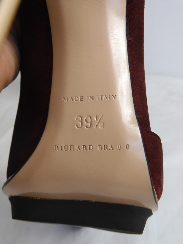RARE Richard Braqo Coralle Rosso, Size 39.5 (6.5) - Image 6