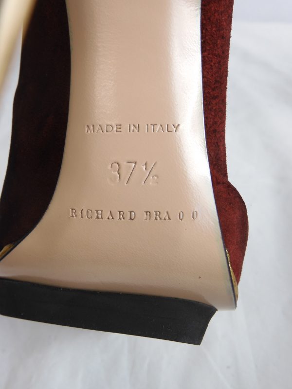 RARE Richard Braqo Coralle Rosso, Size 37.5 (4.5) - Image 6