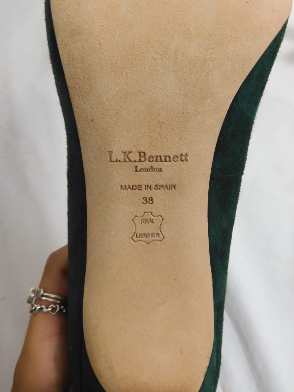 L.K. Bennett Suede Courts, Size 38 (5). - Image 7