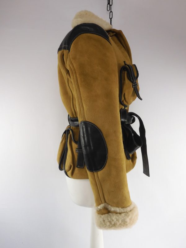 Dsquared2 Shearling Suede Jacket, Size 40 (8). - Image 3