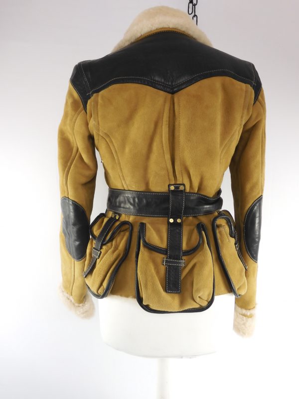 Dsquared2 Shearling Suede Jacket, Size 40 (8). - Image 4