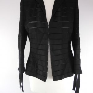 A-K-R-I-S- Black Ribbon Jacket, Size S
