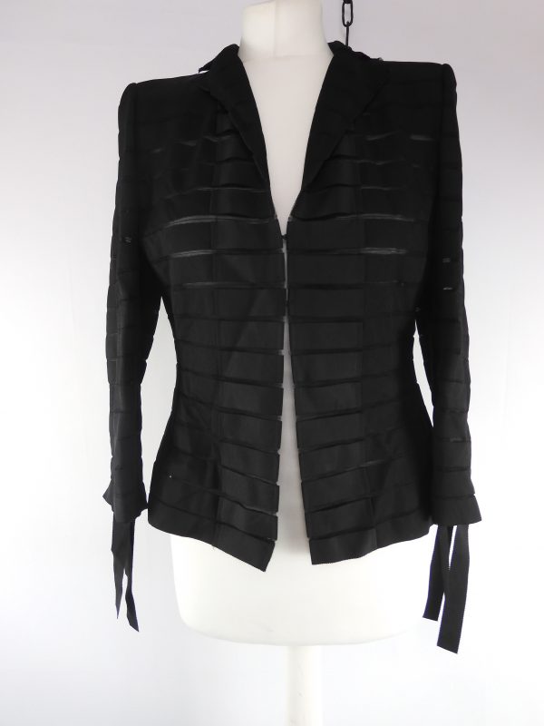 A-K-R-I-S- Black Ribbon Jacket, Size S