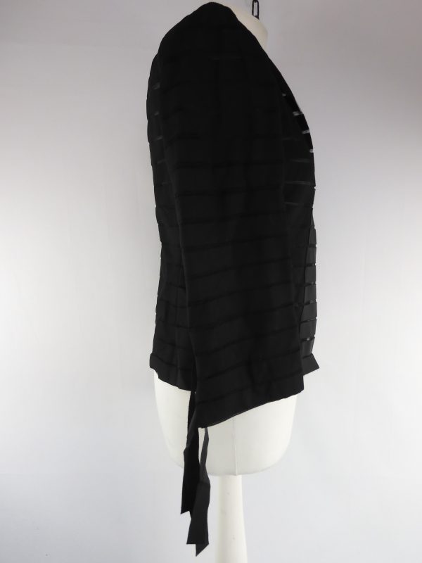 A-K-R-I-S- Black Ribbon Jacket, Size S - Image 3