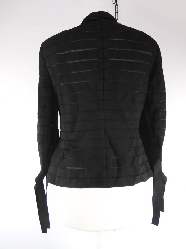 A-K-R-I-S- Black Ribbon Jacket, Size S - Image 4