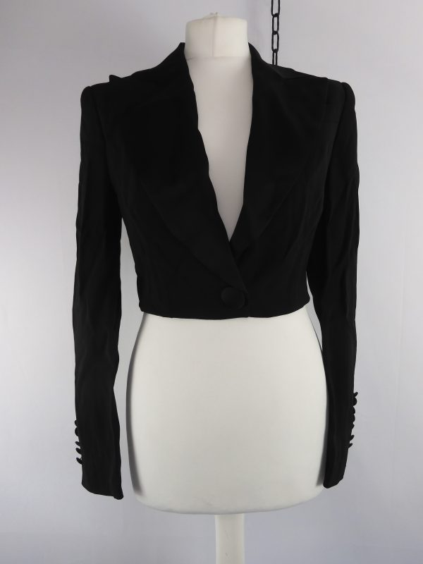 Louis Feraud Cropped Blazer, Size 8