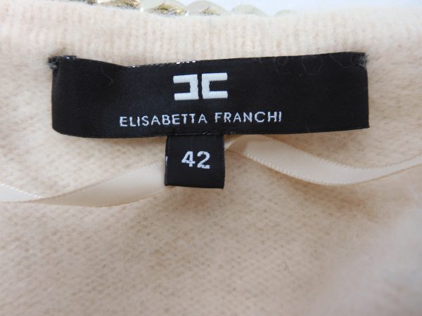 Elisabetta Franchi Cropped Cardigan, Size 42, (M). - Image 5