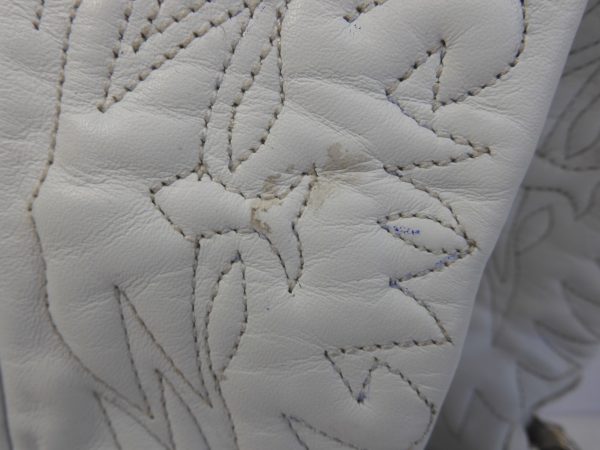 New Arrivals by Ilkyaz Ozel White Cowboy Boots, Size 6. - Image 3