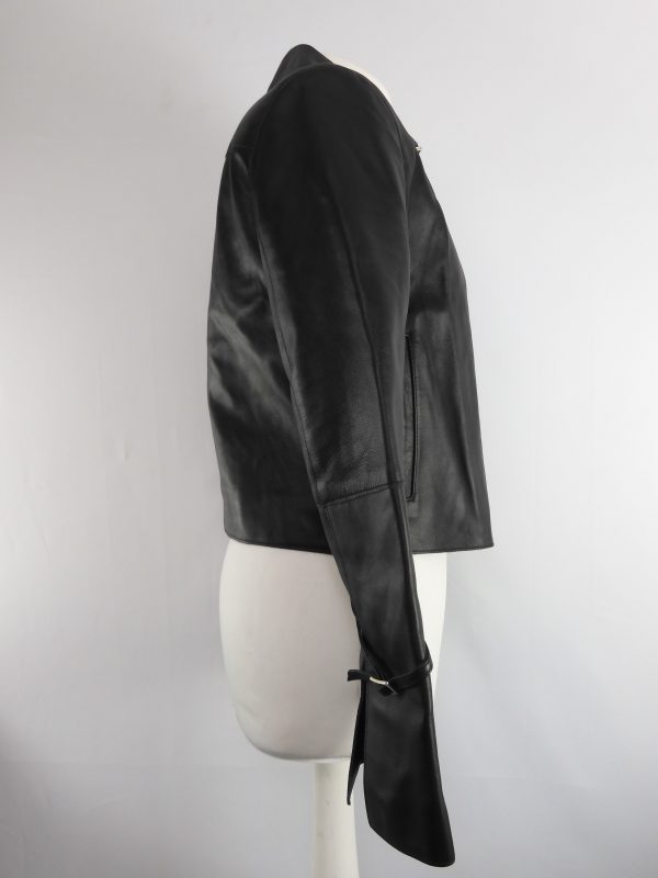 Wandler Electra Black Leather Jacket, Size S. - Image 3