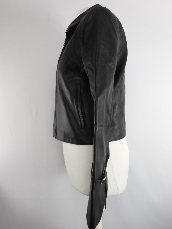 Wandler Electra Black Leather Jacket, Size S. - Image 5