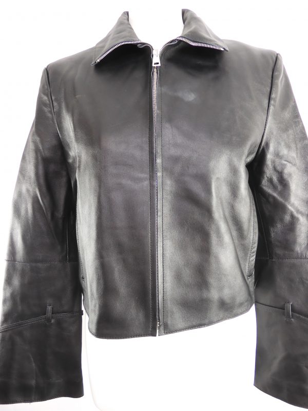Wandler Electra Black Leather Jacket, Size S. - Image 6