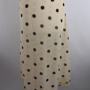 Susamusa Meadow Skirt, Butter Polka Dot Skirt, Size S.