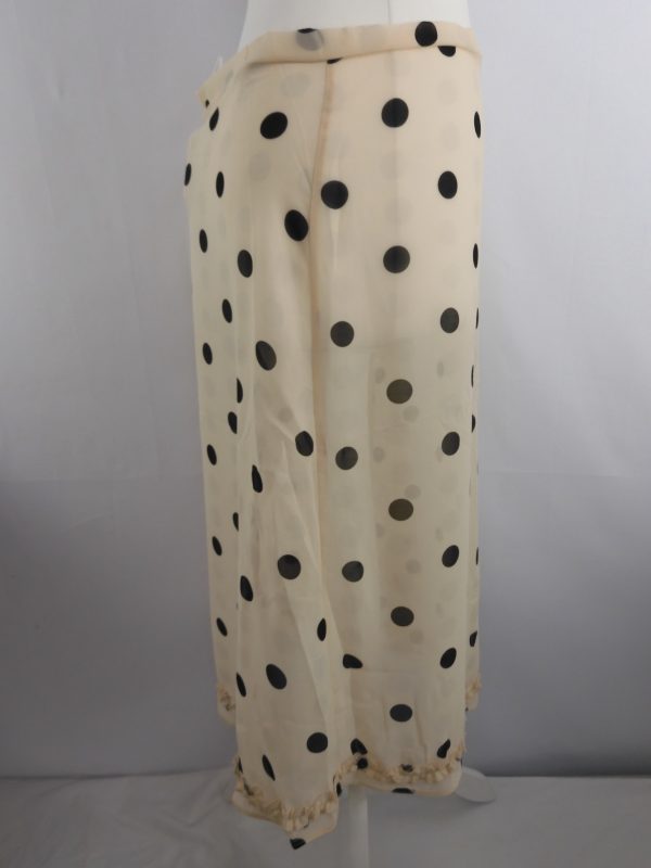 Susamusa Meadow Skirt, Butter Polka Dot Skirt, Size S. - Image 3