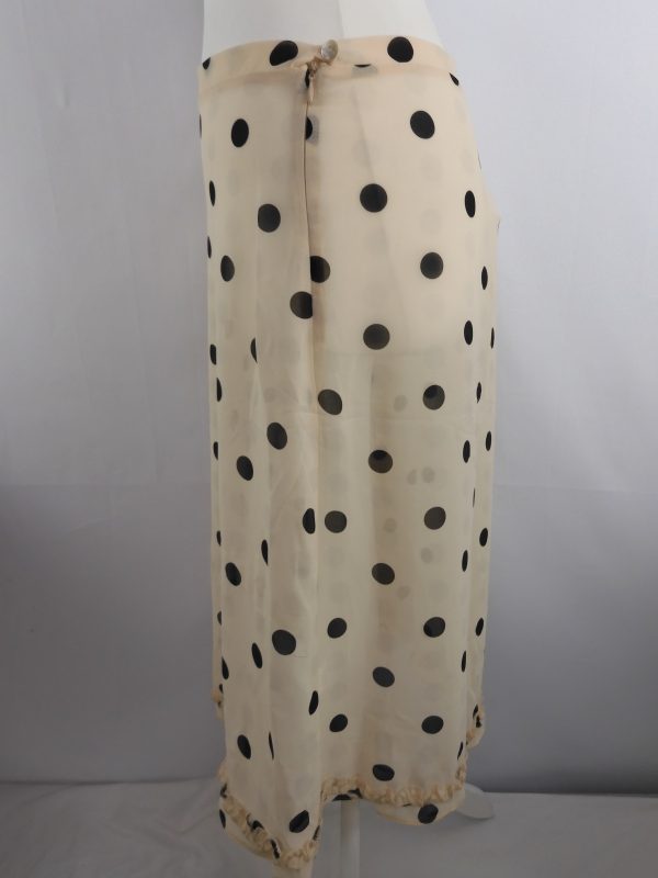 Susamusa Meadow Skirt, Butter Polka Dot Skirt, Size S. - Image 5