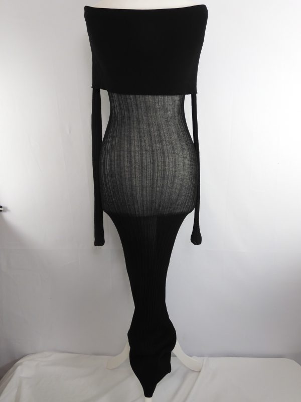 Helsa Justin Sheer Mesh Dress, Size XS. - Image 4