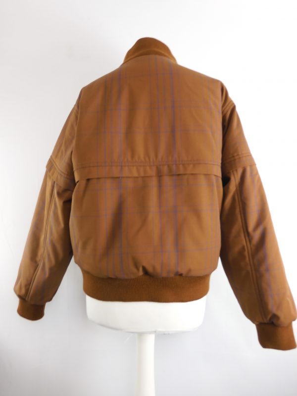Nagnata Wool Check Bomber Jacket, Size XS. - Image 4