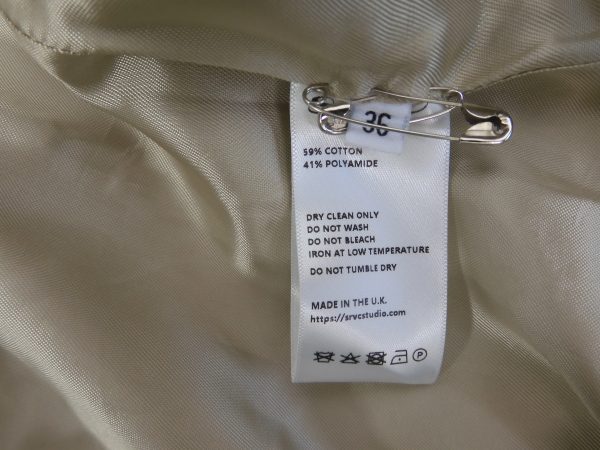 SRVC Trench / Rain Coat, size 36. - Image 8