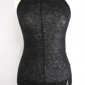 Patrizia Pepe Black Tank Top, Size 8.