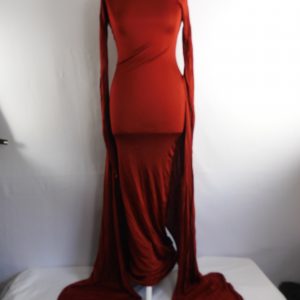 Helsa Jersey Sarong Maxi Dress, Size XS