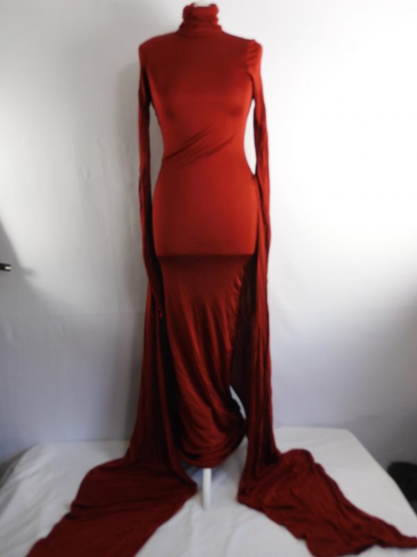 Helsa Jersey Sarong Maxi Dress, Size XS