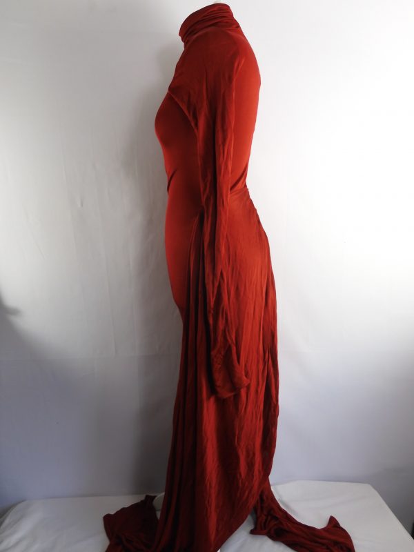 Helsa Jersey Sarong Maxi Dress, Size XS - Image 6