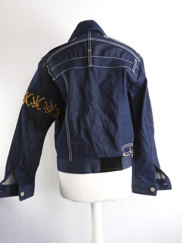 EYTYS Purple Velvet Rodeo Denim Jacket, Size M - Image 4