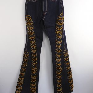 Eytys Purple Velvet Oregon Raw Jeans, Size 26