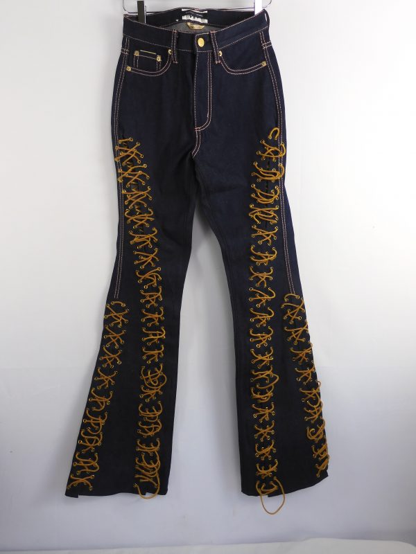 Eytys Purple Velvet Oregon Raw Jeans, Size 26