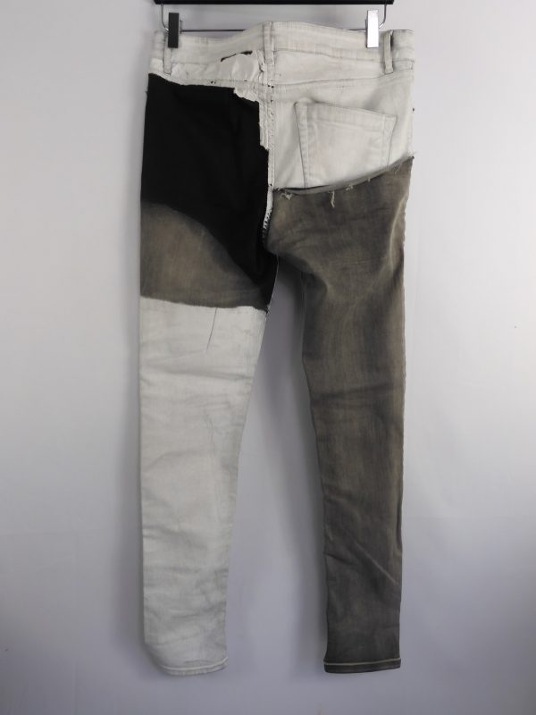 Rick Owens Tecuatl Tyrone Cut Jeans 'White Wax', Size 32. - Image 3